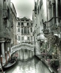 Fototapet med motivet: Stad Venedig Kanal Bro Konst