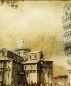 Fototapet med motivet: Lutande tornet i Pisa
