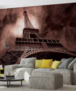Fototapet med motivet: Eiffeltornet Brun