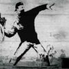 Fototapet med motivet: Banksy Graffiti Betong