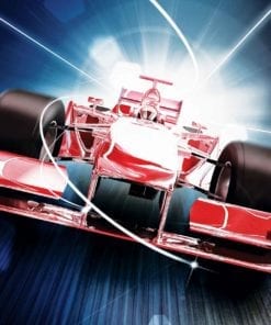 Fototapet med motivet: Bil Formula 1 Röd