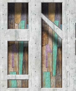 Fototapet med motivet: Modern abstrakt trä plankor